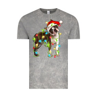 Cloud Rock christmas chocolate boston terrier Vintage Tee - LillyAllenDesigns