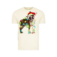 Vintage Arctic christmas chocolate boston terrier Vintage Tee - LillyAllenDesigns