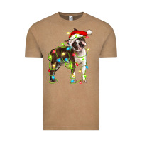 Vintage Coffee christmas chocolate boston terrier Vintage Tee - LillyAllenDesigns
