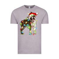 Vintage Zinc christmas chocolate boston terrier Vintage Tee - LillyAllenDesigns