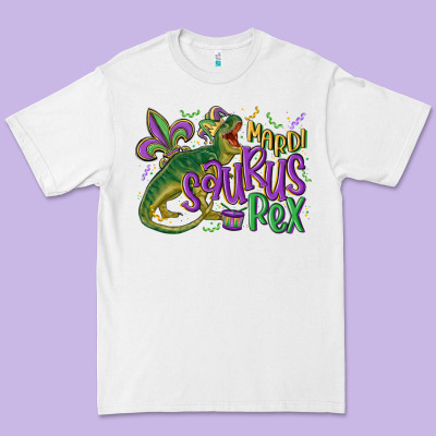 Mardi Saurus Rex Mardi Gras Premium Tee Designed By Maliassmallbusiness