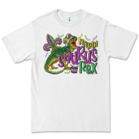White mardi saurus rex mardi gras Premium Tee - MaliasSmallBusiness