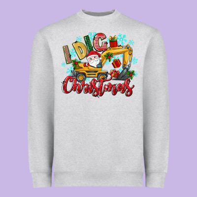 I Dig Christmas Heavyweight Sweatshirt Designed By Texasbilliewilder
