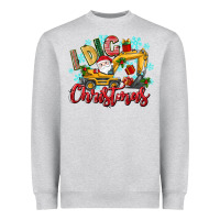 Heather Grey i dig christmas Heavyweight Sweatshirt - texasbilliewilder