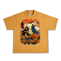 Peanut Butter Happy Halloween With Crow Urban Heavy Tee - LillyAllenDesigns