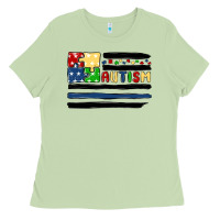 Matcha autism usa flag Ladies Tee - MaliasSmallBusiness