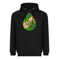 Black st.patrick's teardrop earrings Heavyweight Hoodie - FaDigitalArtStudio