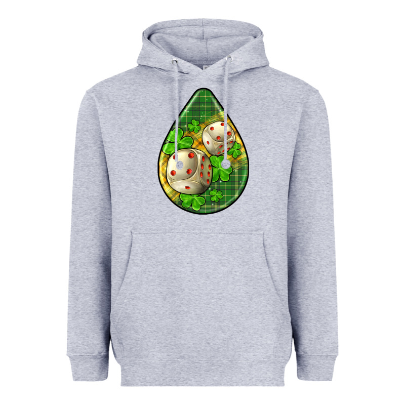 St.patrick's Teardrop Earrings Heavyweight Hoodie by FaDigitalArtStudio | Teevron