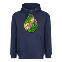 Navy st.patrick's teardrop earrings Heavyweight Hoodie - FaDigitalArtStudio