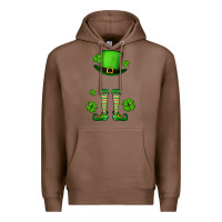 Chestnut Custom name St. Patrick's leprechaun Premium Hoodie - OliviaCreatesArt