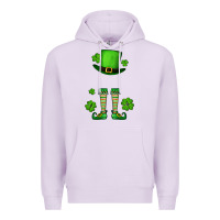 Lilac Custom name St. Patrick's leprechaun Premium Hoodie - OliviaCreatesArt
