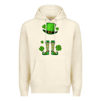 Sandshell Custom name St. Patrick's leprechaun Premium Hoodie - OliviaCreatesArt
