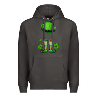 Smoke Custom name St. Patrick's leprechaun Premium Hoodie - OliviaCreatesArt