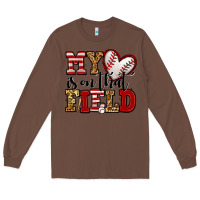 Chestnut my heart is on that field baseball Long Sleeve Tee - Jasminsmagicworld