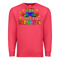 Cardinal Gay Love Is Beautiful Pride Lgbtq Premium Sweatshirt - BundleAndBundleShop