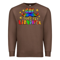 Chestnut Gay Love Is Beautiful Pride Lgbtq Premium Sweatshirt - BundleAndBundleShop