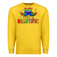 Lemon Gay Love Is Beautiful Pride Lgbtq Premium Sweatshirt - BundleAndBundleShop