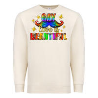 Sandshell Gay Love Is Beautiful Pride Lgbtq Premium Sweatshirt - BundleAndBundleShop
