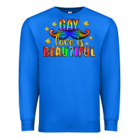 True Royal Gay Love Is Beautiful Pride Lgbtq Premium Sweatshirt - BundleAndBundleShop
