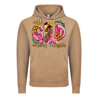 Vintage Coffee with god all things are possible black woman Vintage Hoodie - LillyAllenDesigns