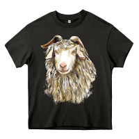 Asphalt Angora Goat Face Heavy Core Tee - LillyAllenDesigns