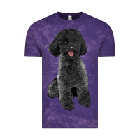 Cloud Purple black poodles dog Vintage Tee - LillyAllenDesigns