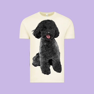 Black Poodles Dog Vintage Tee Designed By Lillyallendesigns