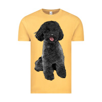 Vintage Mustard black poodles dog Vintage Tee - LillyAllenDesigns