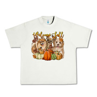 Pistachio welcome fall with dogs Urban Heavy Tee - LillyAllenDesigns