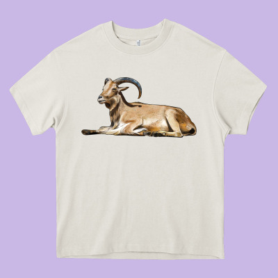 Spanish Goat Heavy Core Tee Designed By Lillyallendesigns