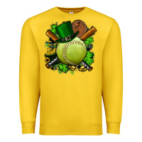 Lemon st.patrick's day softball Premium Sweatshirt - FaDigitalArtStudio