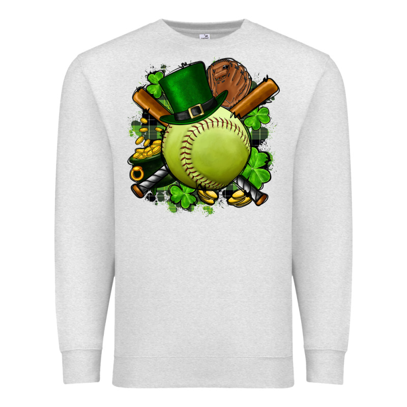 St.patrick's Day Softball Premium Sweatshirt by FaDigitalArtStudio | Teevron