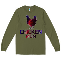 Army Green Chicken Mom Long Sleeve Tee - Bettercallsaul