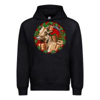 Black Spanish Goat Christmas Urban Hoodie - LillyAllenDesigns