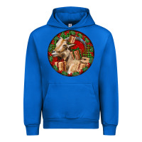 Cobalt Spanish Goat Christmas Urban Hoodie - LillyAllenDesigns