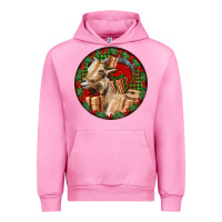 Fuchsia Pink Spanish Goat Christmas Urban Hoodie - LillyAllenDesigns