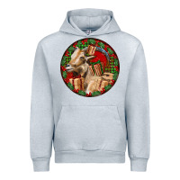 Heather Grey Spanish Goat Christmas Urban Hoodie - LillyAllenDesigns