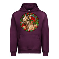 Mauve Wine Spanish Goat Christmas Urban Hoodie - LillyAllenDesigns