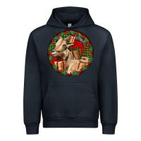 Navy Spanish Goat Christmas Urban Hoodie - LillyAllenDesigns