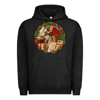 Pigment Black Spanish Goat Christmas Urban Hoodie - LillyAllenDesigns