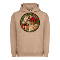 Pigment Burro Spanish Goat Christmas Urban Hoodie - LillyAllenDesigns
