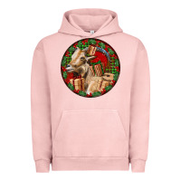 Pigment Salmon Spanish Goat Christmas Urban Hoodie - LillyAllenDesigns