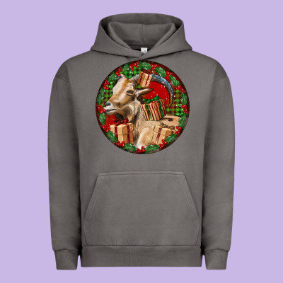 Spanish Goat Christmas Urban Hoodie Designed By Lillyallendesigns