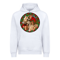 White Spanish Goat Christmas Urban Hoodie - LillyAllenDesigns