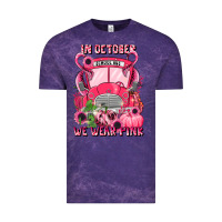 Cloud Purple in october we wear pink halloween school bus Vintage Tee - LillyAllenDesigns