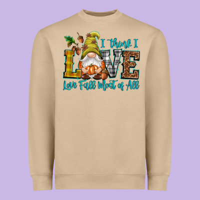 I Think I Love Fall Most Of All Heavyweight Sweatshirt Designed By Nancycooperartshop