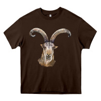 Chocolate Brown spanish goat face Heavy Core Tee - LillyAllenDesigns