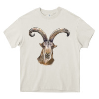 Cream spanish goat face Heavy Core Tee - LillyAllenDesigns