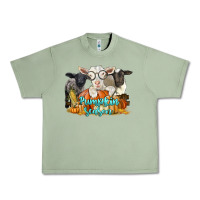 Oil Green pumpkin season with baby sheeps and goat Urban Heavy Tee - LillyAllenDesigns
