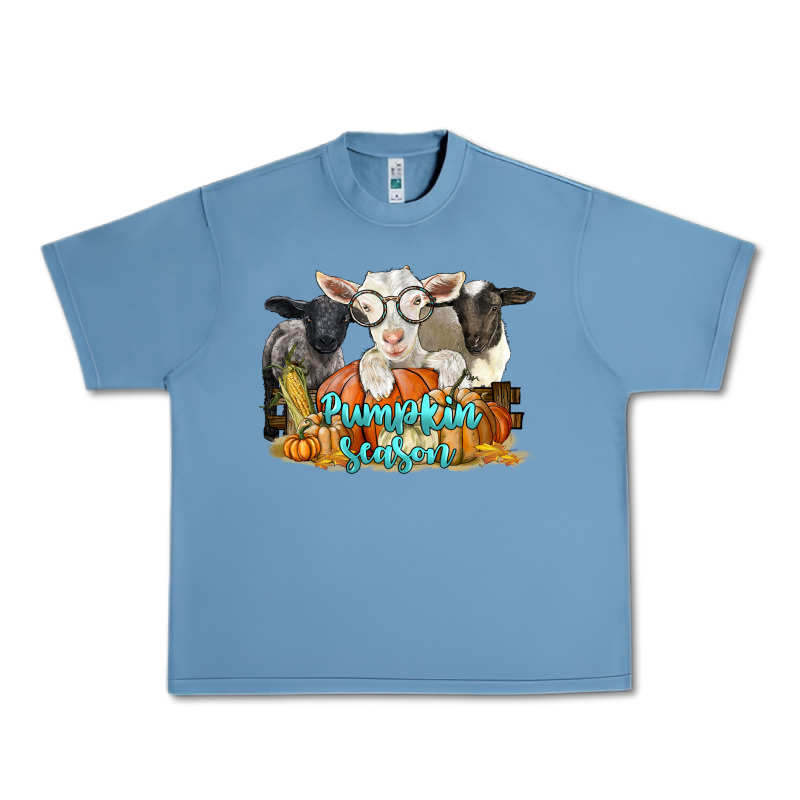 Pumpkin Season With Baby Sheeps And Goat Urban Heavy Tee by LillyAllenDesigns | Teevron
